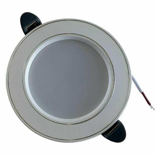 Simple LED Spot Panel Down lights Recessed Round Ceiling Border Lighting 5W Cool White Indoor Lighting~1329-1