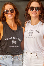 Simply the Bride | Simply the Best - Bachelorette Party Flowy Muscle Tanks - Puritific