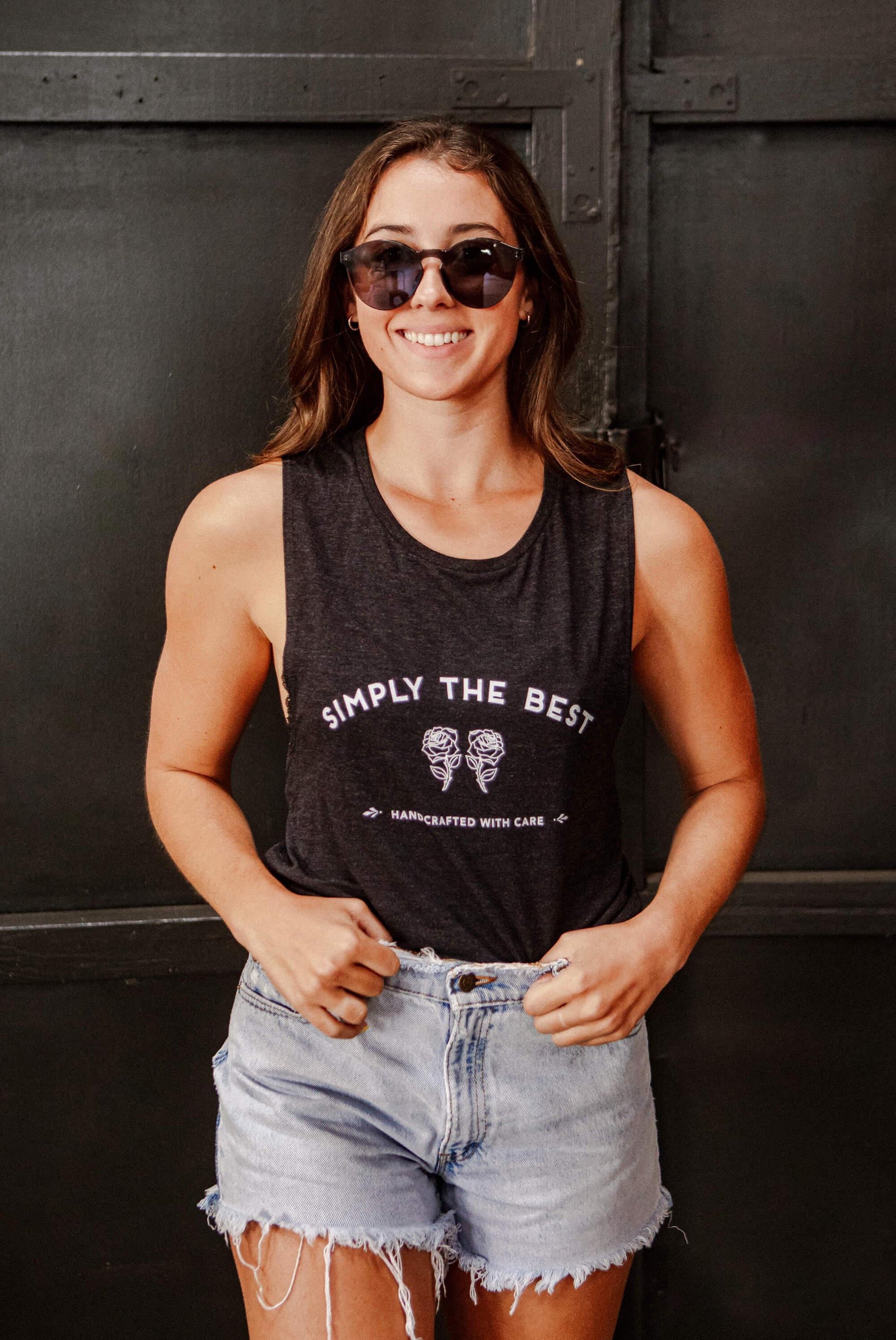 Simply the Bride | Simply the Best - Bachelorette Party Flowy Muscle Tanks - Puritific