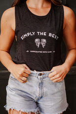 Simply the Bride | Simply the Best - Bachelorette Party Flowy Muscle Tanks - Puritific