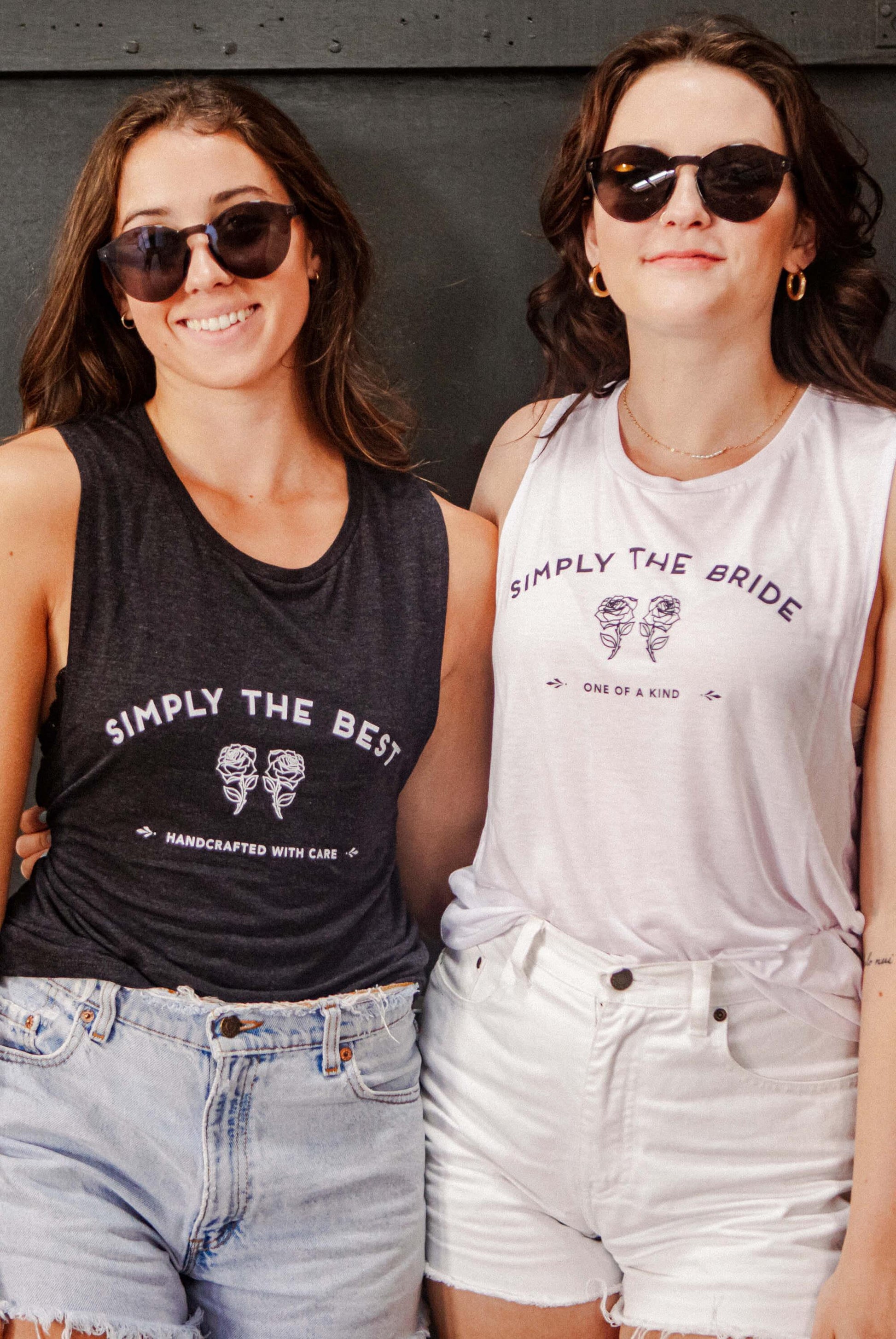 Simply the Bride | Simply the Best - Bachelorette Party Flowy Muscle Tanks - Puritific