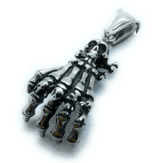 Skeleton Hand w/Skull Pendant - Puritific