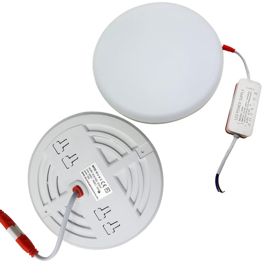 Slim LED 36 W 6000 K Panel Recessed Round Frame less Ceiling Spot Light Cool SMD~2527-1