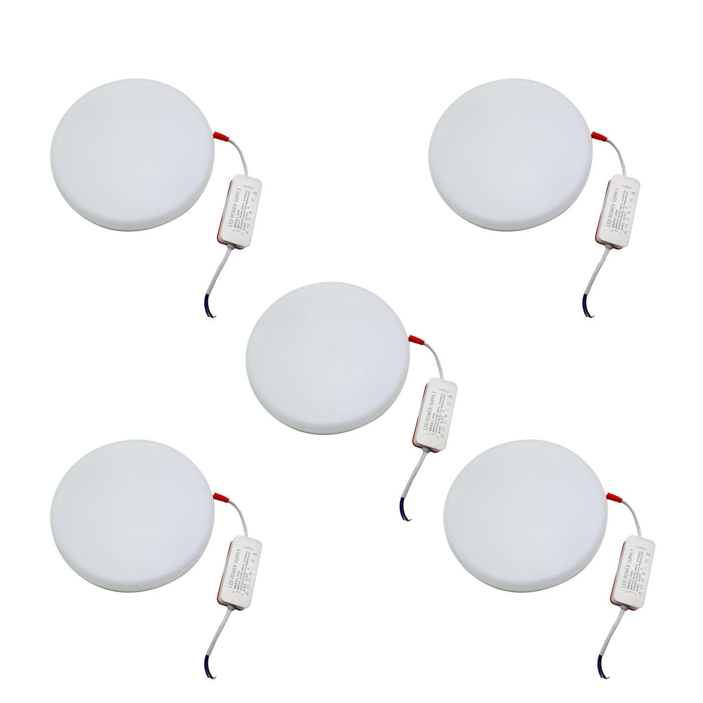 Slim LED 36 W 6000 K Panel Recessed Round Frame less Ceiling Spot Light Cool SMD~2527-5