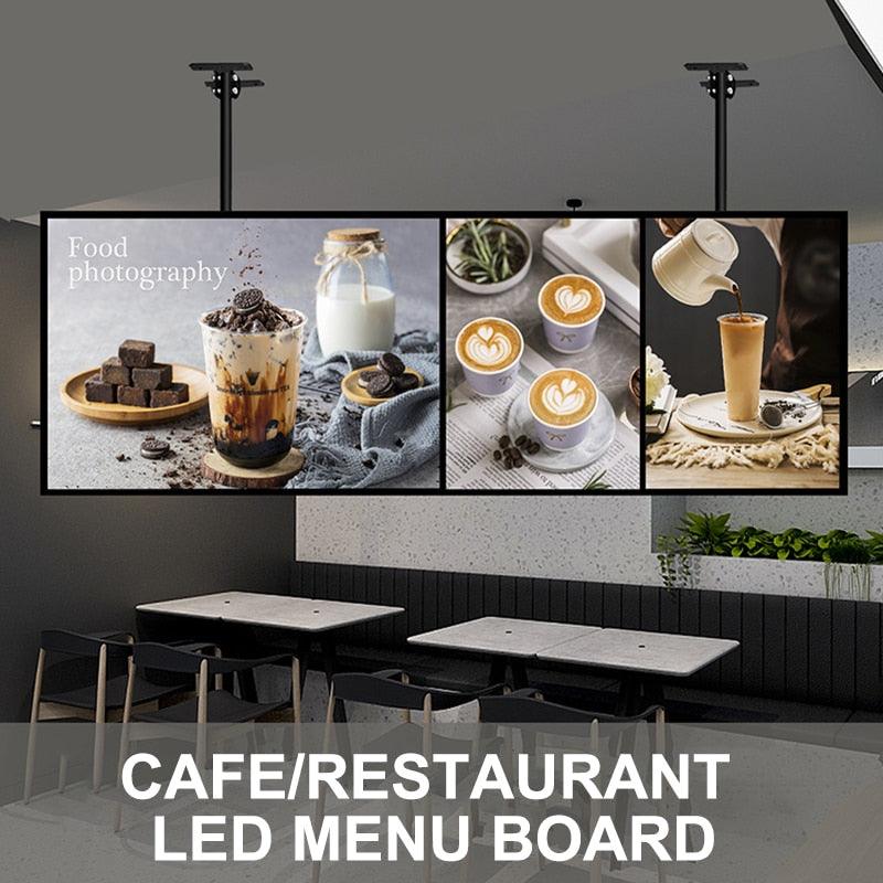 Slim Snap Frame LED Light Box Illuminated Poster Display - Puritific