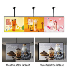 Slim Snap Frame LED Light Box Illuminated Poster Display - Puritific