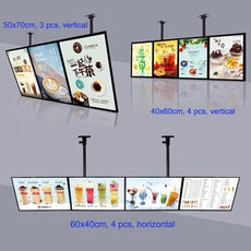 Slim Snap Frame LED Light Box Illuminated Poster Display - Puritific