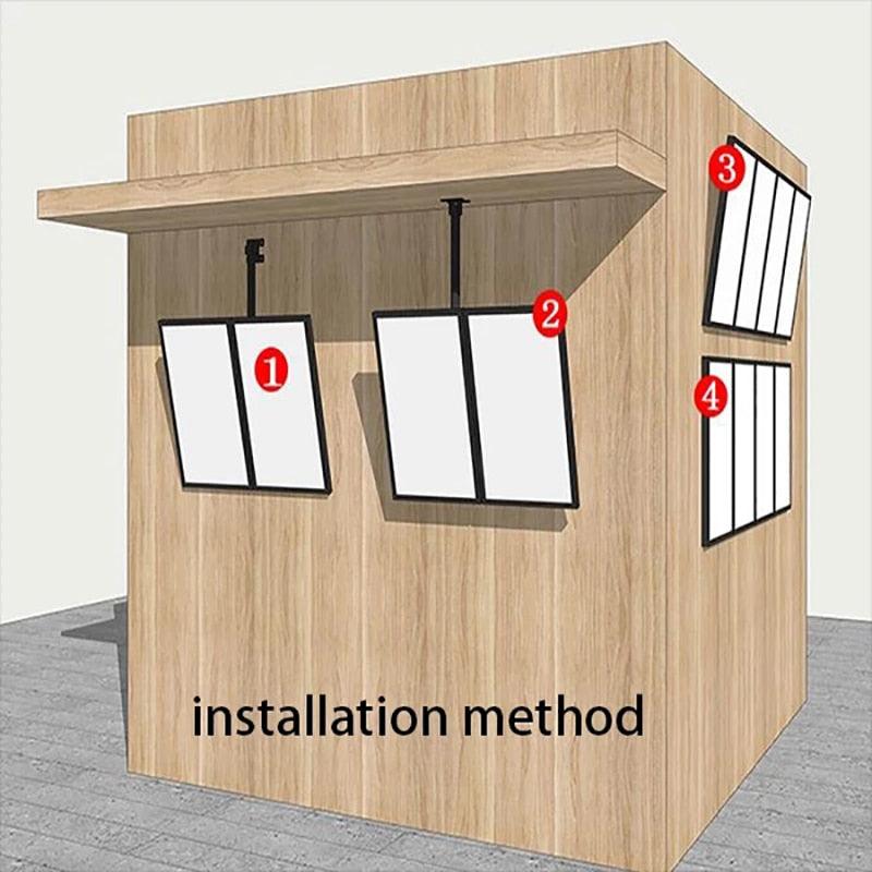 Slim Snap Frame LED Light Box Illuminated Poster Display - Puritific