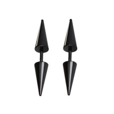 Small Black Punk Stud Earrings - Puritific