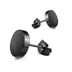 Small Black Punk Stud Earrings - Puritific