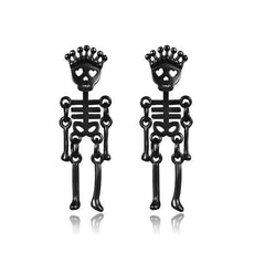 Small Black Punk Stud Earrings - Puritific