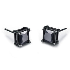 Small Black Punk Stud Earrings - Puritific