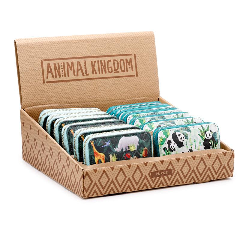 Small Zip Around Wallet - Animal Kingdom PUR130-0