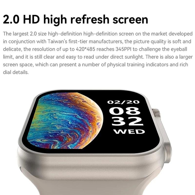 Smart Watch 8 Ultra For Apple Watch Ultra IWO Watch Ultra NFC Smartwatch Series 8 Bluetooth Call 2.0 Inch Wireless Fitness Watch - Puritific