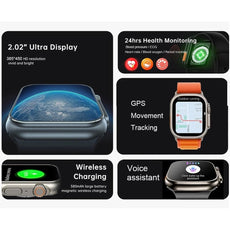 Smart Watch 8 Ultra For Apple Watch Ultra IWO Watch Ultra NFC Smartwatch Series 8 Bluetooth Call 2.0 Inch Wireless Fitness Watch - Puritific