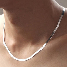 Snake Chain Platinum Plated Men`s Necklaces - Puritific