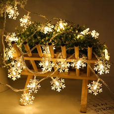 Snowflakes LED Christmas Lights - Puritific