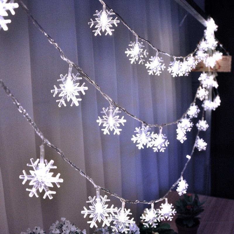 Snowflakes LED Christmas Lights - Puritific