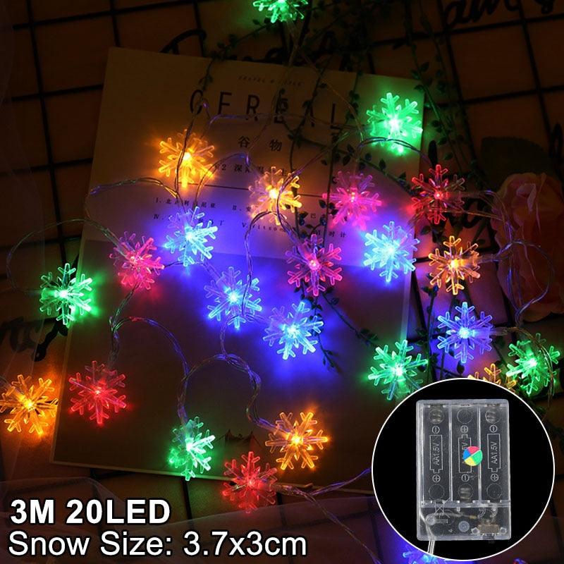 Snowflakes LED Christmas Lights - Puritific