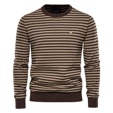 Spliced Cotton Men's Sweater - Puritific