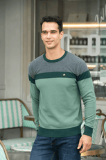 Spliced Cotton Men's Sweater - Puritific