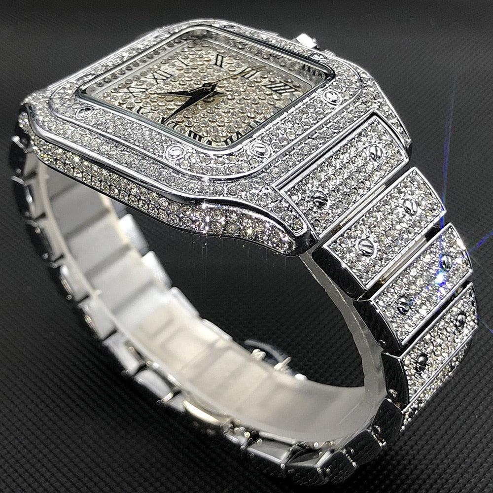 Square Full Crystal Watch - Puritific