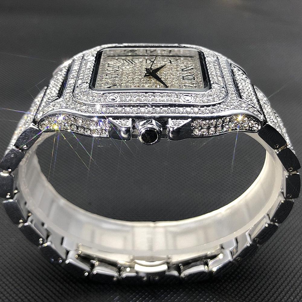 Square Full Crystal Watch - Puritific