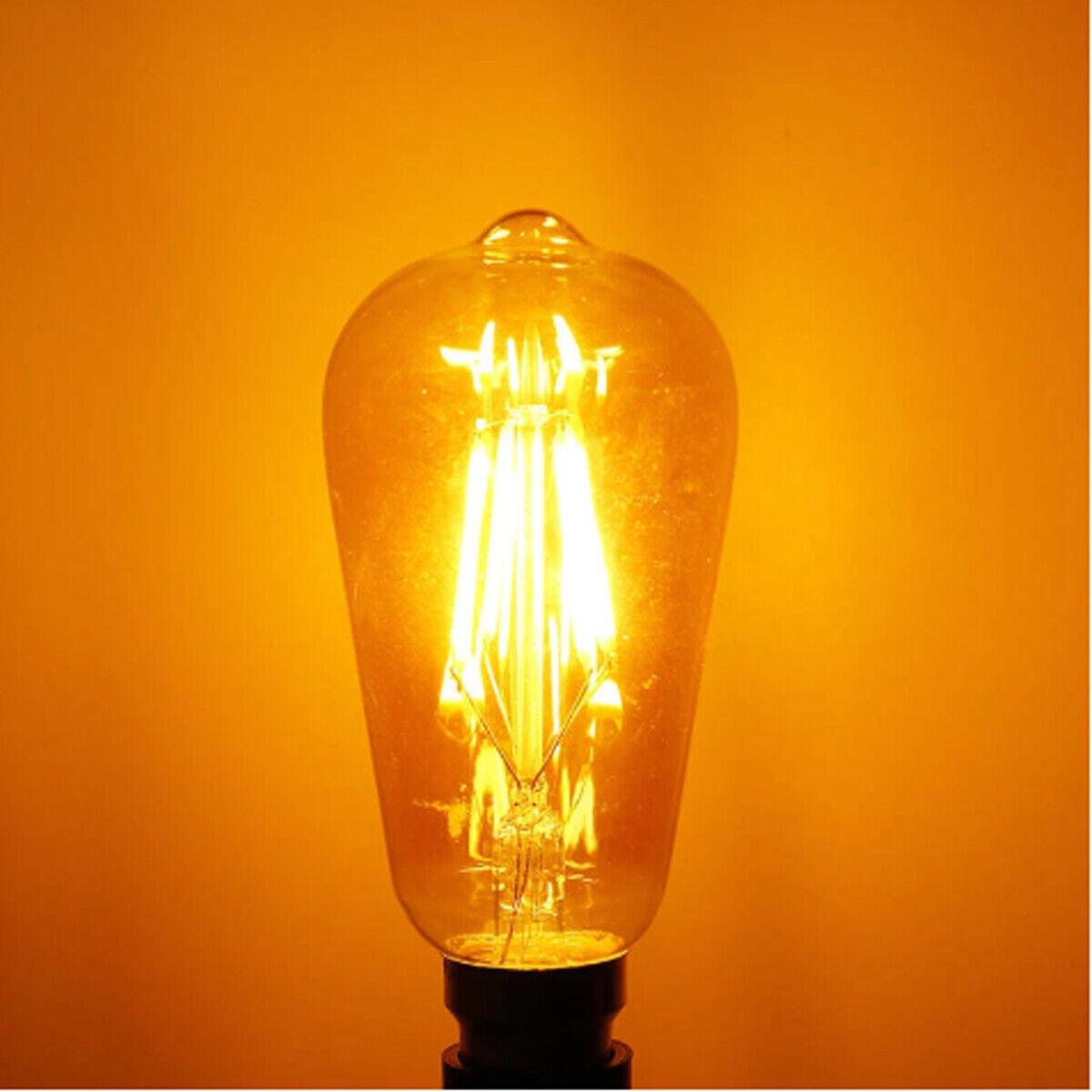 ST64 B22 4W 3 pack Dimmable Retro Classic Filament LED Bulbs~3874-6