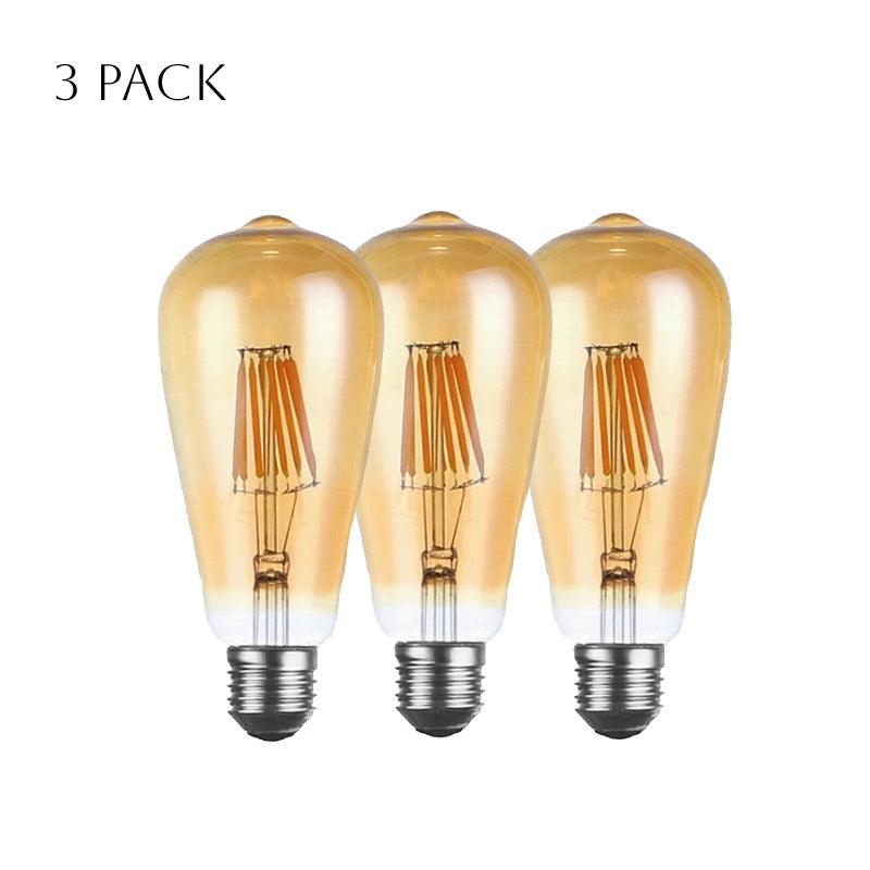 ST64 E27 8W Dimmable Retro Classic LED Filament Bulbs~3088-15