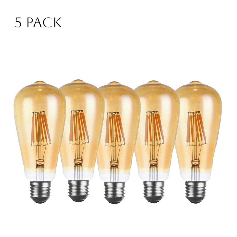 ST64 E27 8W Dimmable Retro Classic LED Filament Bulbs~3088-16