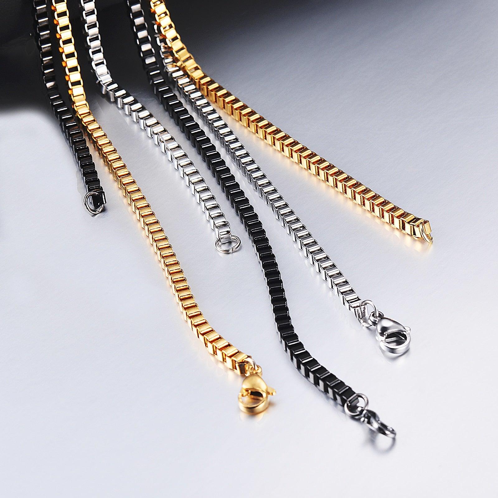 Stainless Steel Box Chain Necklace - Puritific