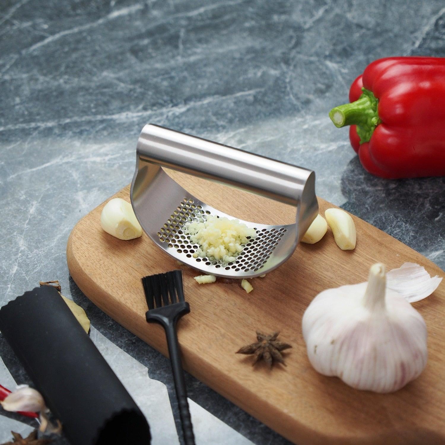 Stainless Steel Garlic Presser - Puritific