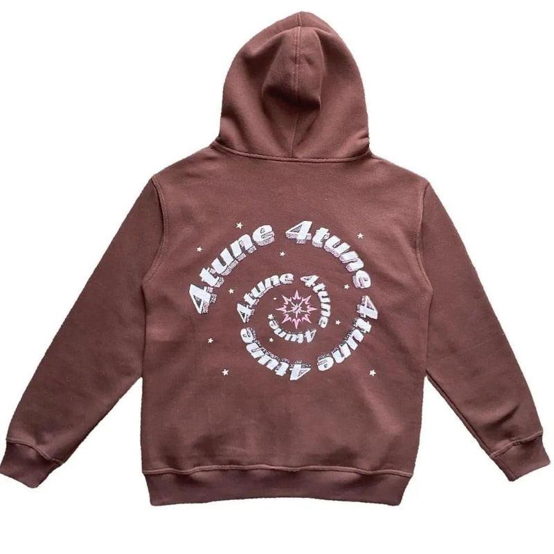 Star Printed Zip Up Hoodies - Puritific