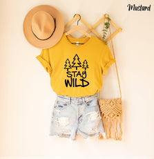 Stay Wild Shirt, Forest Shirt, Tree Shirt - Puritific