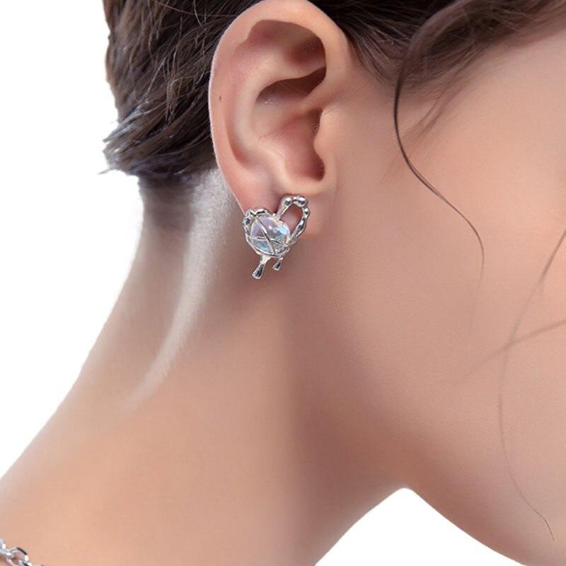 Sterling Silver Blue Stone Earrings - Puritific