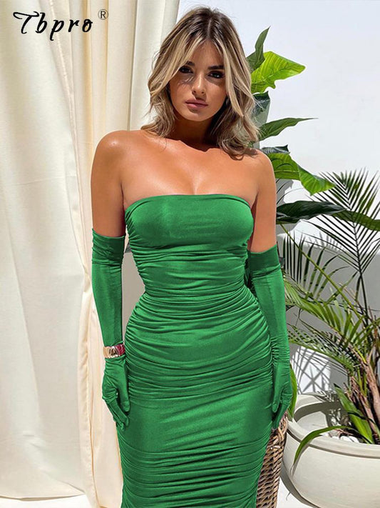 Strapless Backless Tight Dress - Puritific