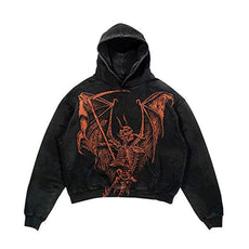 Streetwear Skull Print Hoodies - Puritific