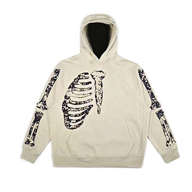 Streetwear Skull Print Hoodies - Puritific