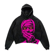 Streetwear Skull Print Hoodies - Puritific