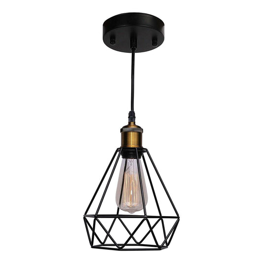 Style Ceiling Light FittingsCage Pendant Shade~4152-0