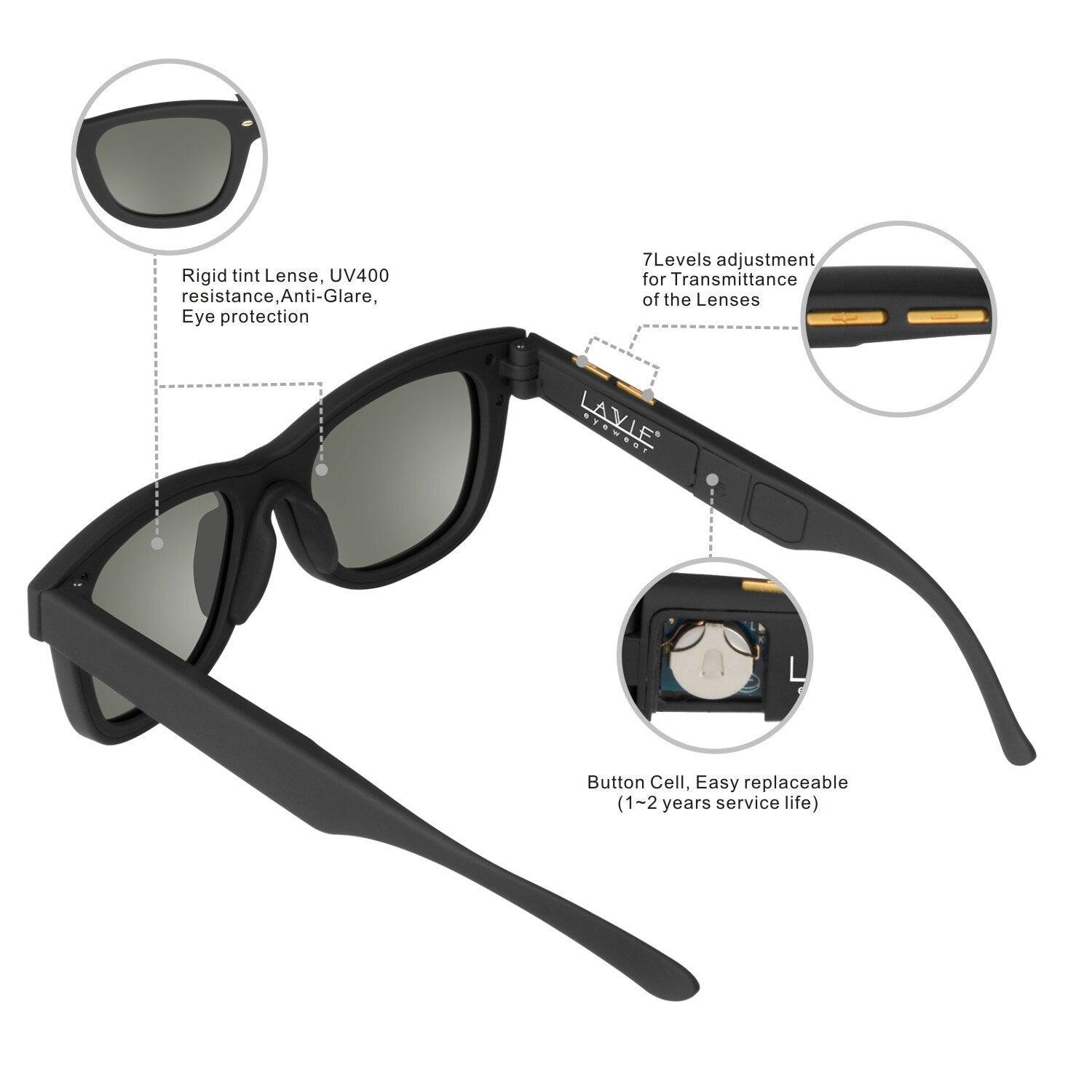 Sunglasses with Variable Electronic Tint Control - Puritific