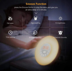 Sunrise Alarm Clock Bluetooth Speaker Lamp - Puritific