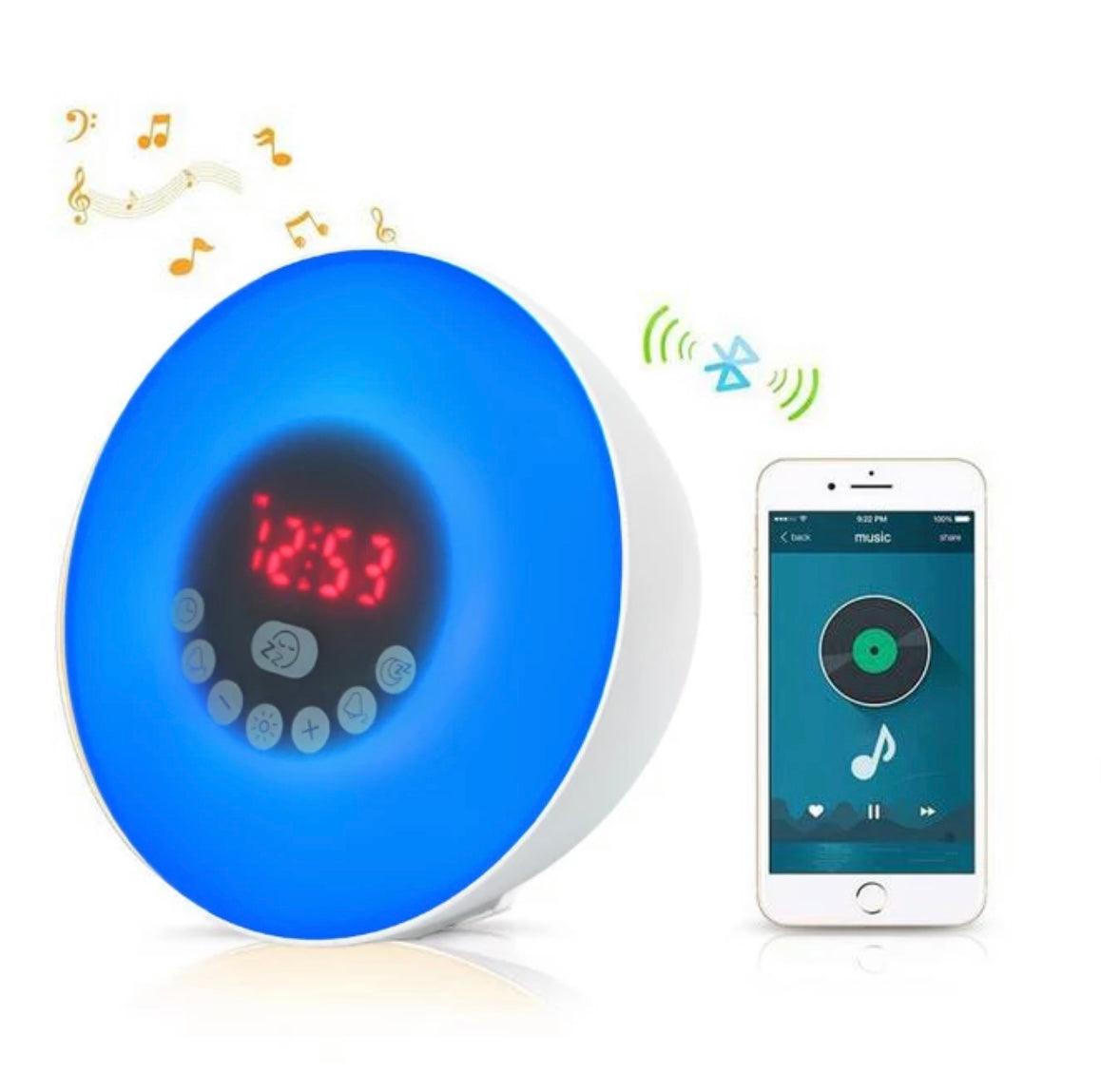 Sunrise Alarm Clock Bluetooth Speaker Lamp - Puritific