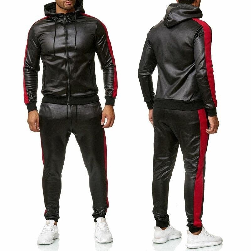 Sweat Suit Hooded Jacket Pants Set - Puritific