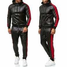 Sweat Suit Hooded Jacket Pants Set - Puritific