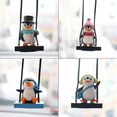 Swing Sled Penguin Car Pendant - Puritific