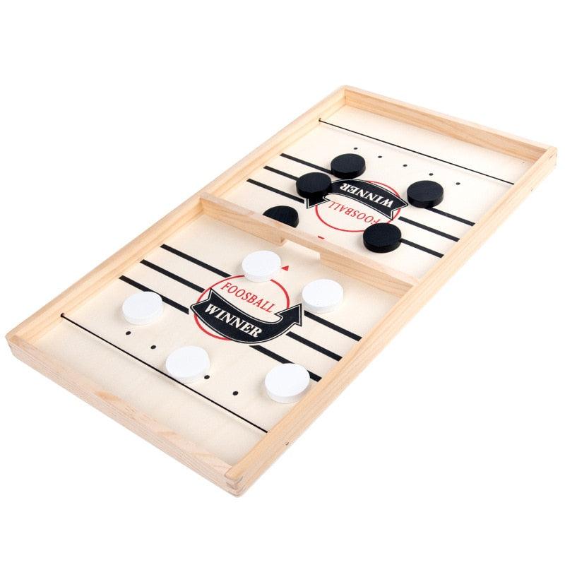 Table Hockey Fast Sling Puck Board Game - Puritific