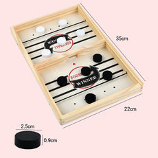 Table Hockey Fast Sling Puck Board Game - Puritific