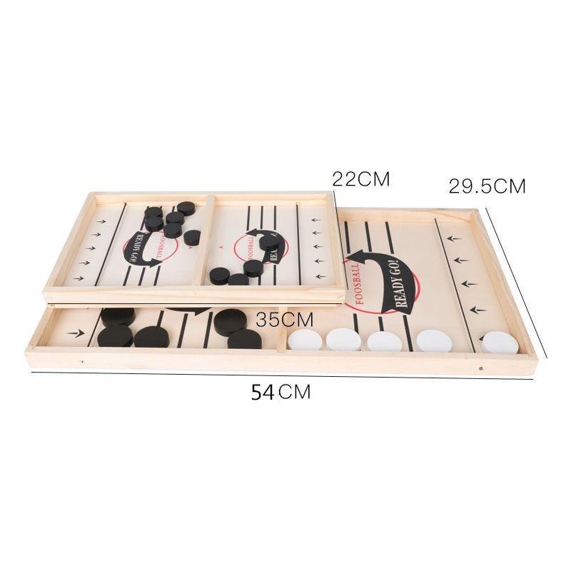 Table Hockey Fast Sling Puck Board Game - Puritific