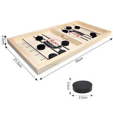 Table Hockey Fast Sling Puck Board Game - Puritific